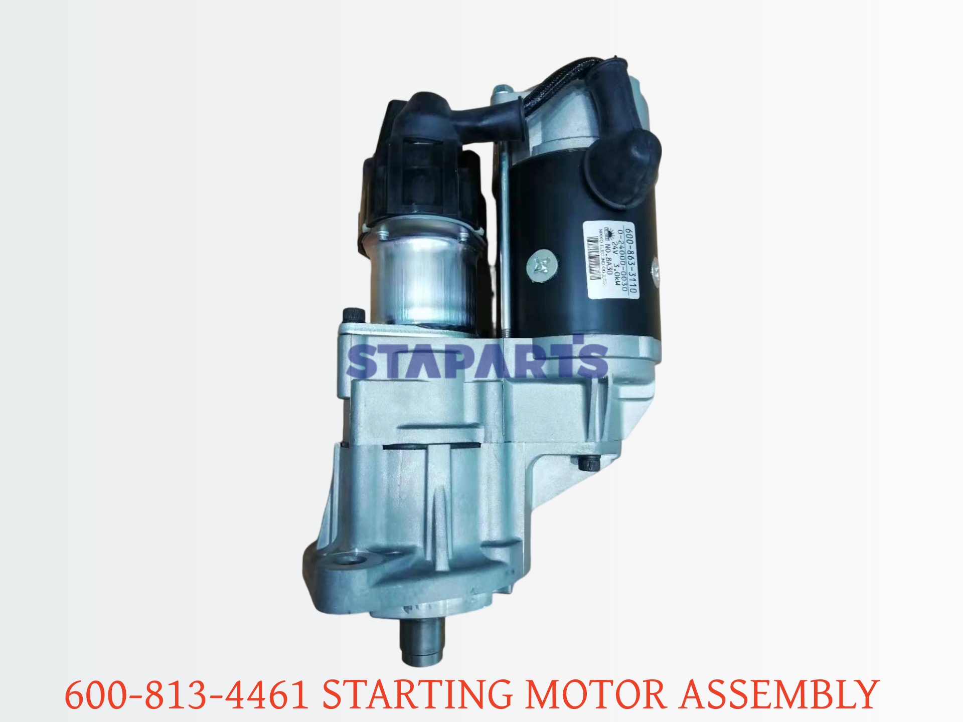 600-813-4461 启动马达 STARTING MOTOR ASSEMBLY 4.5KW